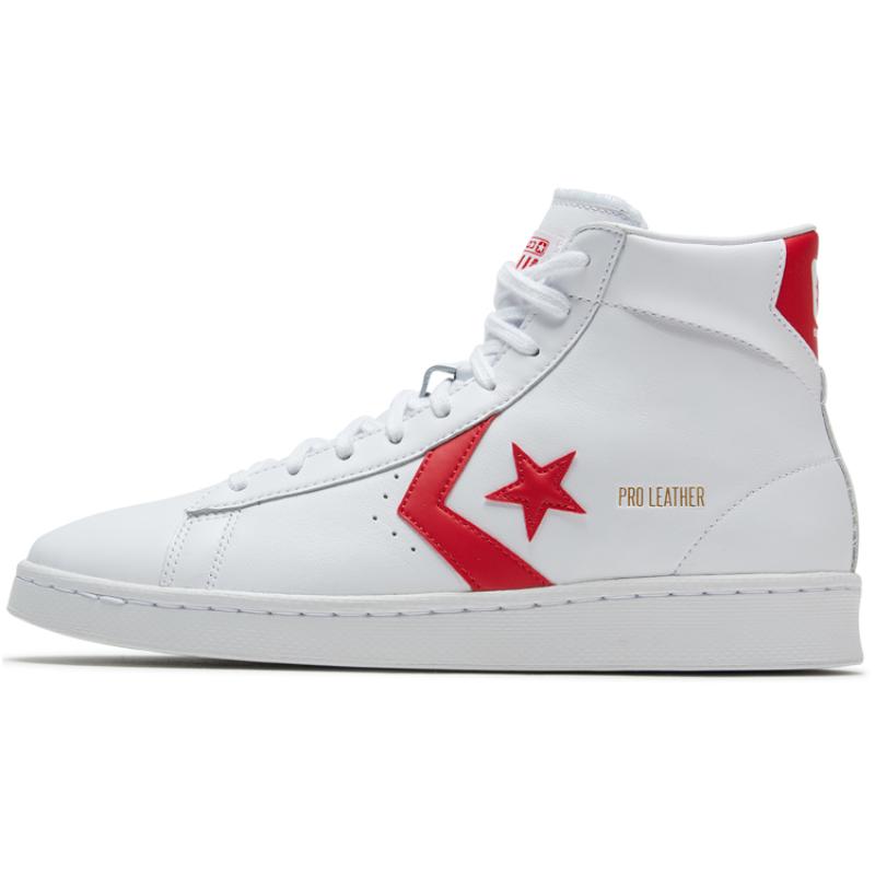 

Converse Cons Pro Leather Casual High-Top Board Shoes Unisex Red & White 40.5