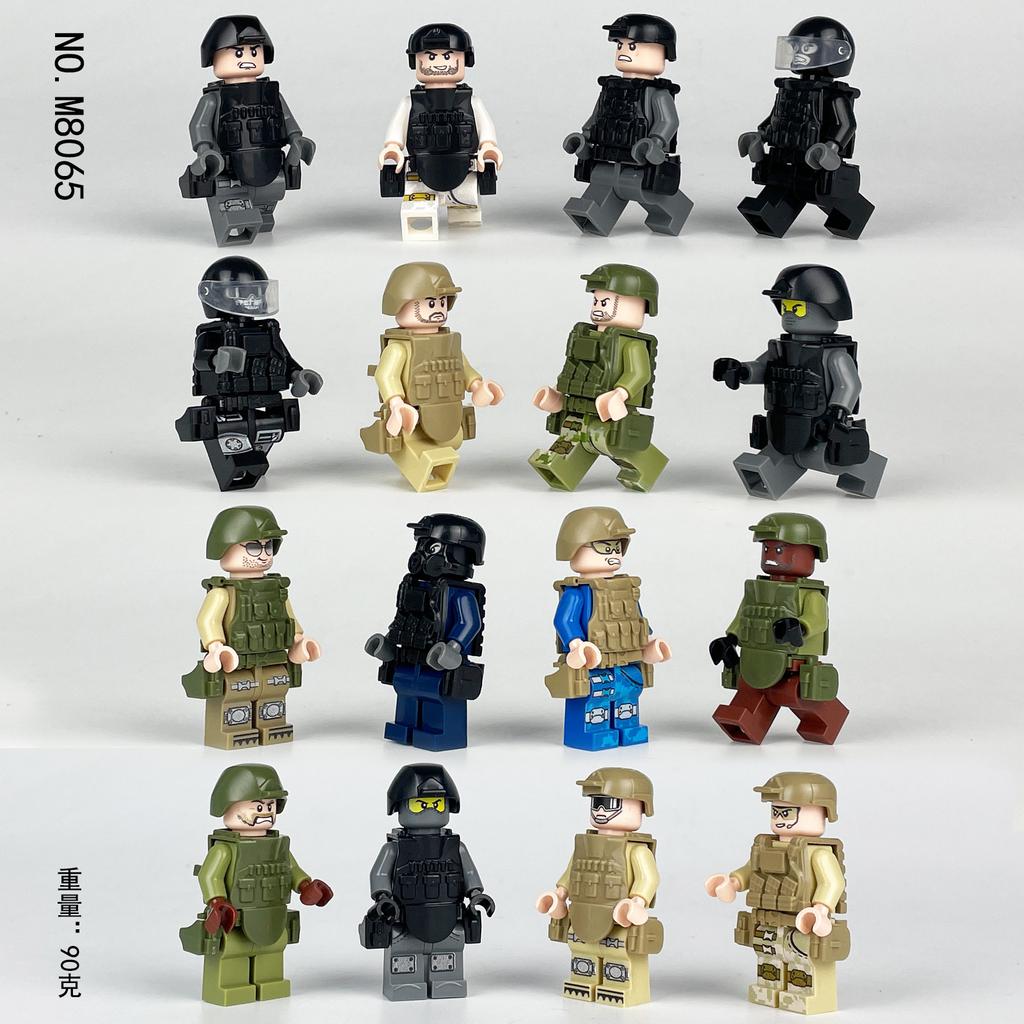 480 City Professional Police Special Police Building Block Small Particles Assembled Children'S Toys