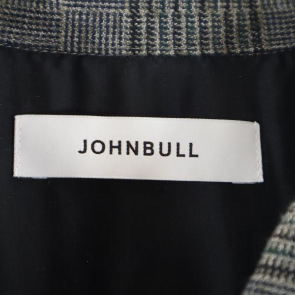 unused Johnbull Houndstooth Shirt jacket M gray Men's Used
