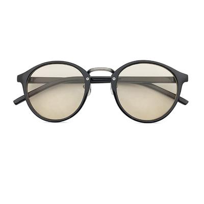 Croogo Sonnenbrille mit farbigem stilvollem runden Pollen-Modeetui inklusive Gläsern, Unisex, Form, Leicht, Schutz, Accessoire,