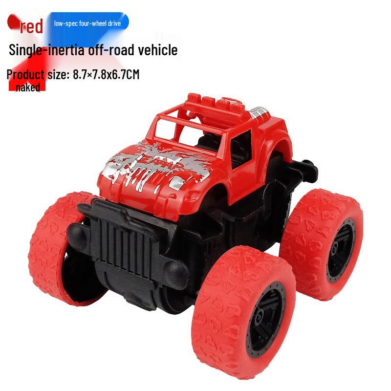 Children's Toy: Inertia-Powered 4WD Stunt Off-Road Vehicle