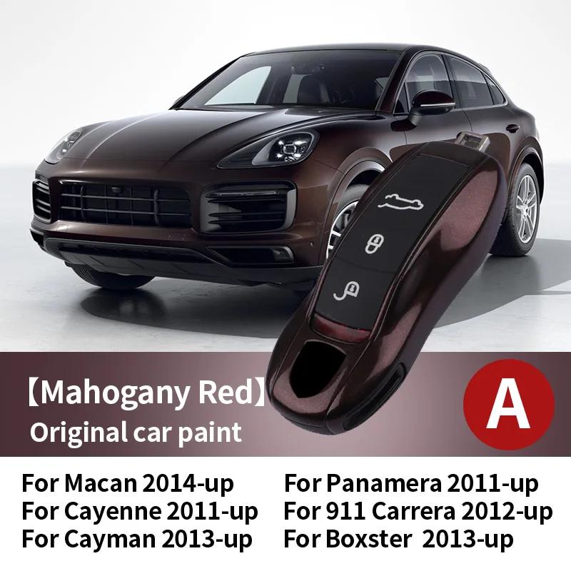 Car Key Paint Protective Case Keyless Cover For Porsche Cayenne Mancan Panamera 911 718 Boxster Cayman Taycan Replacement Shell