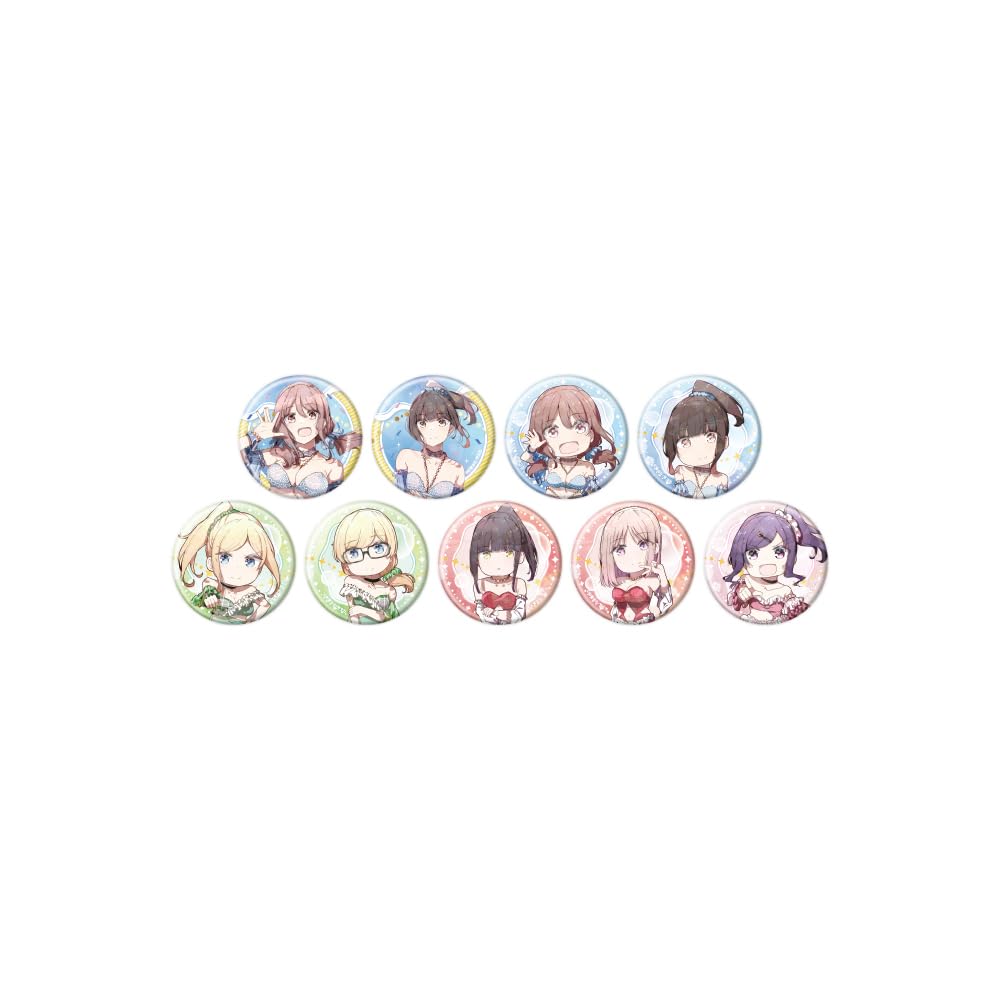 Harukana Receive 01 Holographic Badge Complete Set of 9 Boxed Sets [Original Illustration] [57mm]