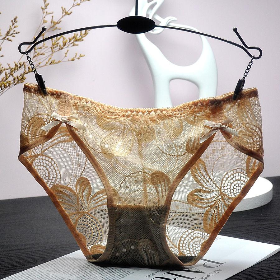 Bragas de encaje sexis para mujer, ropa interior de cintura alta para mujer, lencería Sexy Floral, calzoncillos suaves para mujer, bragas íntimas cómodas