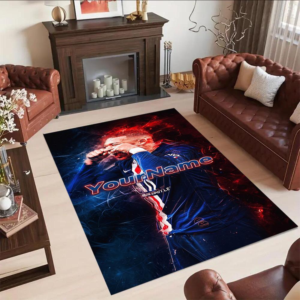 Mbappe 220 Customized Name Carpet Suitable for Decorate Room Playrooms Entryway Outdoor Anti-slip Rug Office Home Decor