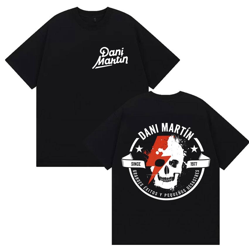 Rock Band Dani Martin Tour 2026 Merch T Shirt Unisexs Hip Hop Pop Music Short Sleeve Tshirts Unisex Casual Cotton Tshirt Streetwear