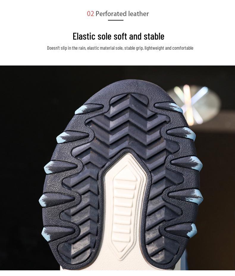 Children's Soft Sole Non-Slip Sneakers - Autumn/Winter 2025, Velvet-Lined, Thickened Warm Cotton, Casual Sports Shoes for Medium & Large Kids