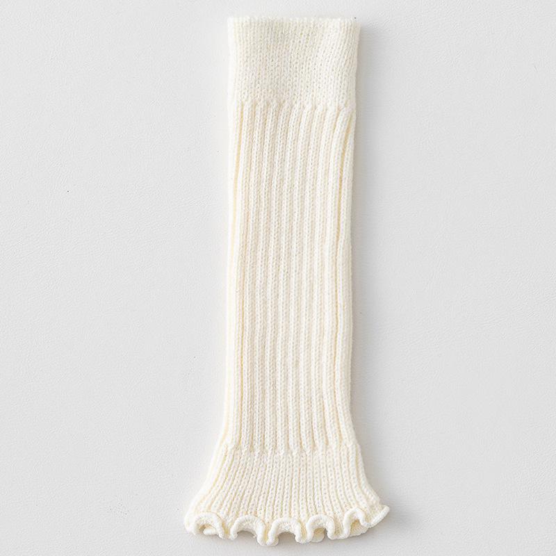 

Потовщені теплі дитячі гетри для дівчинки для весни, осені та зими One Size (0-8 Years) брудно-білий