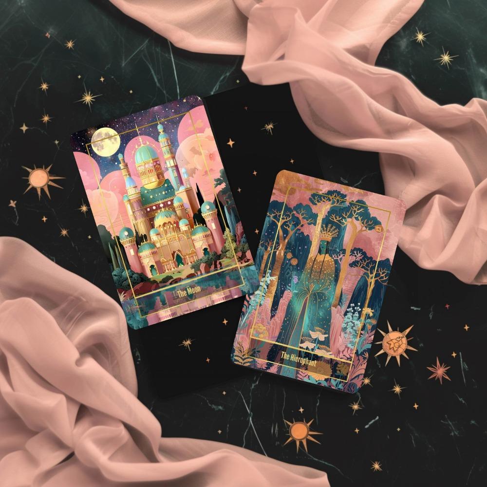 Celestial Carnival Tarot 10.3*6 Cm Complete Tarot with 78 Cards, Indie Unique Oracle Deck