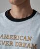 WAAR M1090 Dream Fever Ringer Short Sleeve T-Shirt_White Melange