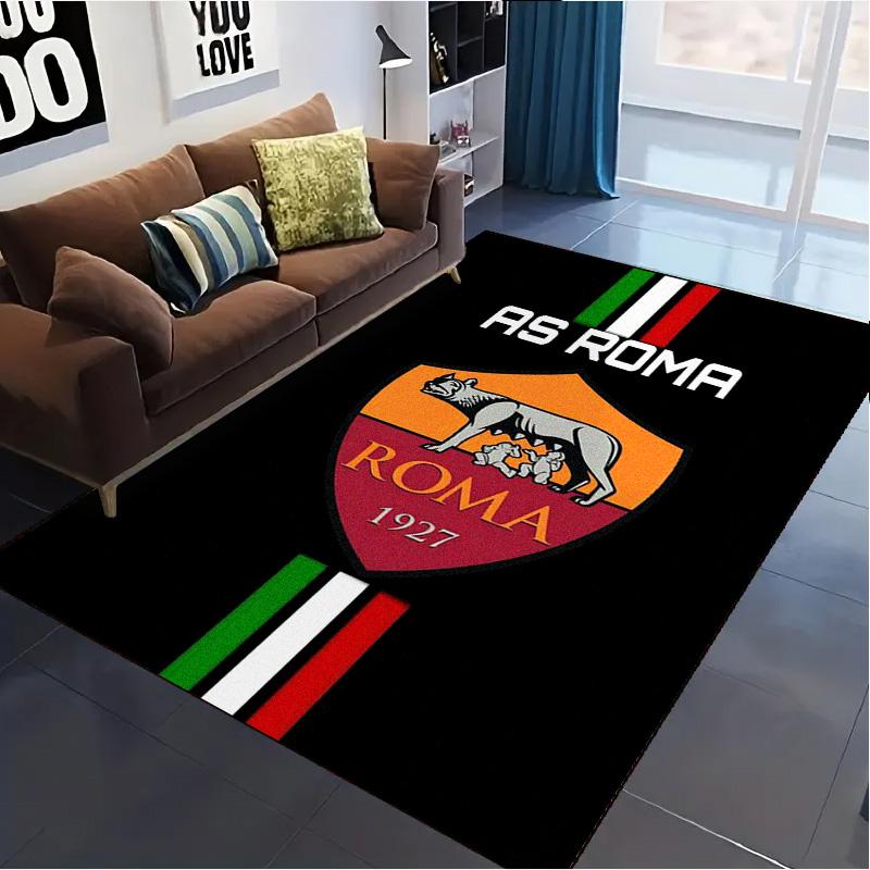 AS Roma Logo Carpet Rug for Living Room Bedroom Home Sofa Decoration,Kids Play Non-slip Floor Mat