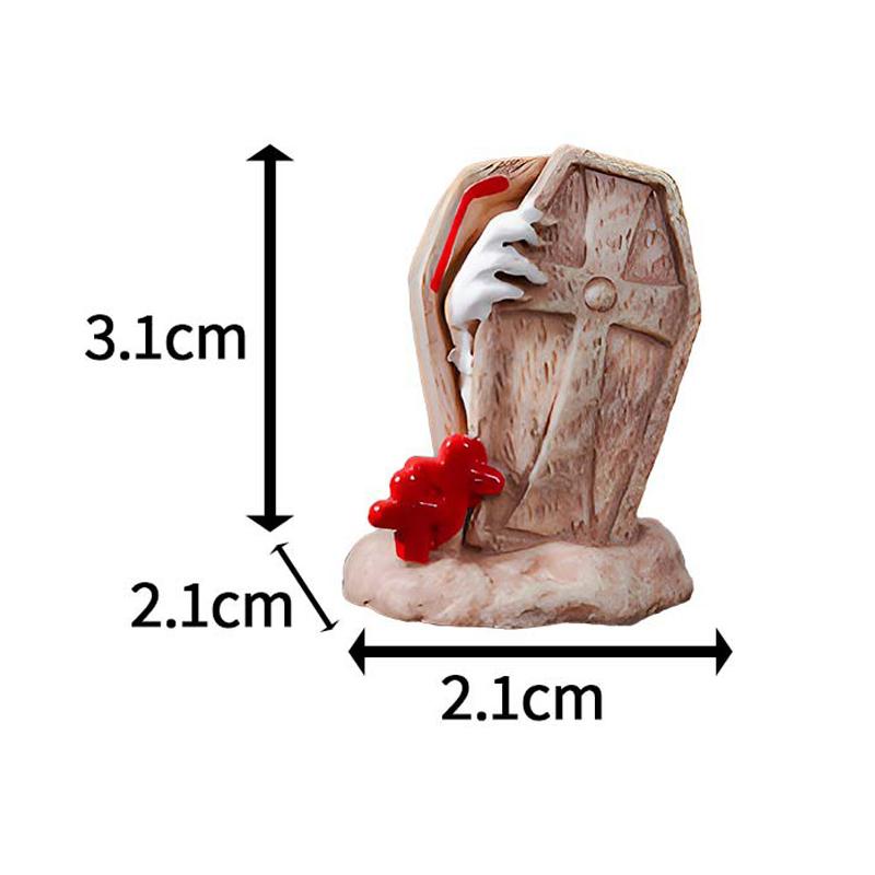 Creative Halloween Pumpkin Ghost Bat Ornaments Micro Landscape Miniature Figurines DIY Home Desktop Decoration Children Gifts
