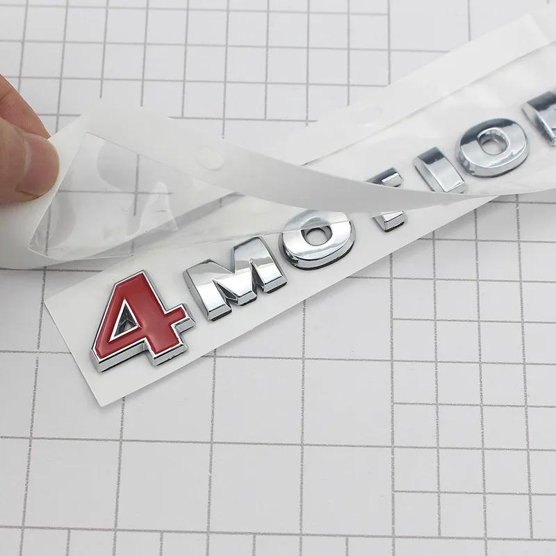 SVLHP1 3D Chrome Letters For Car Volkswagen Passat B6 Polo Tiguan Touareg Golf MK4 VW 4 MOTION Sticker 4MOTION Emblem Badge Accessories
