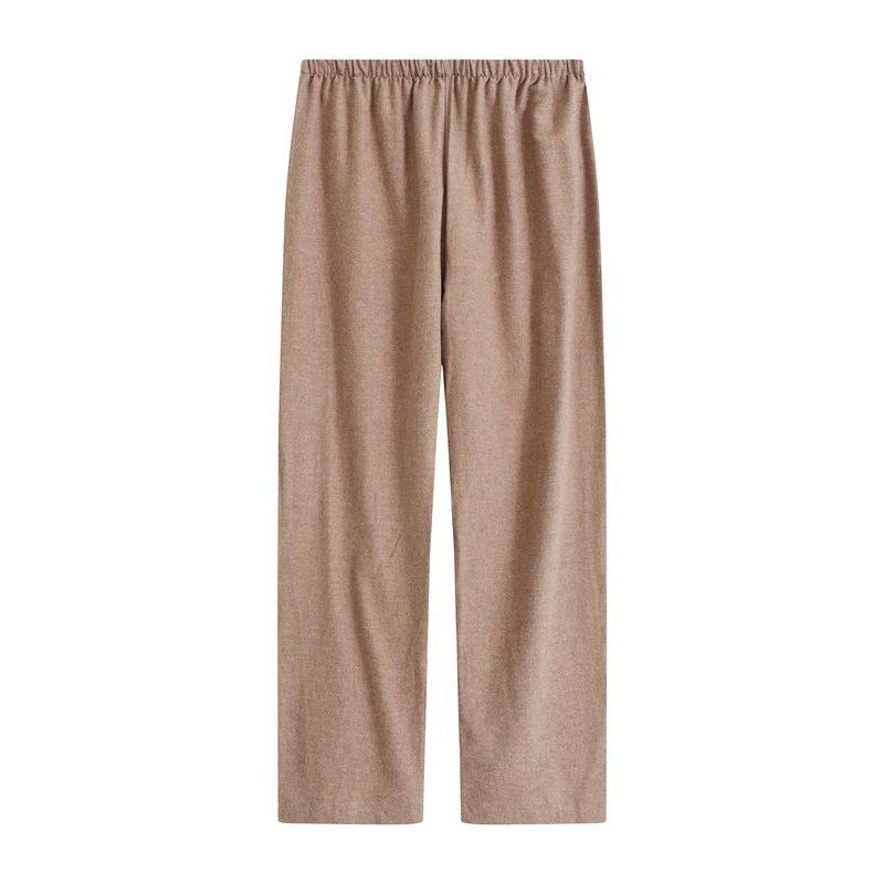 Karierte Pyjamahose, mittelschwerer Jersey-Stoff, normale Passform mit Taschen, Indoor-Lounge-Pyjamahose - Lounge-Hose
