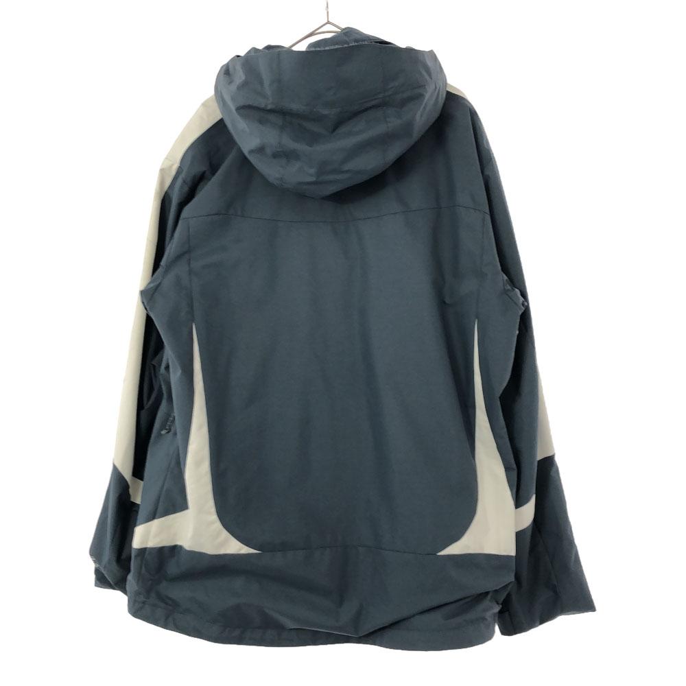 Columbia Mountain Parka M Blue Gray Outdoor Jacket Men's Used