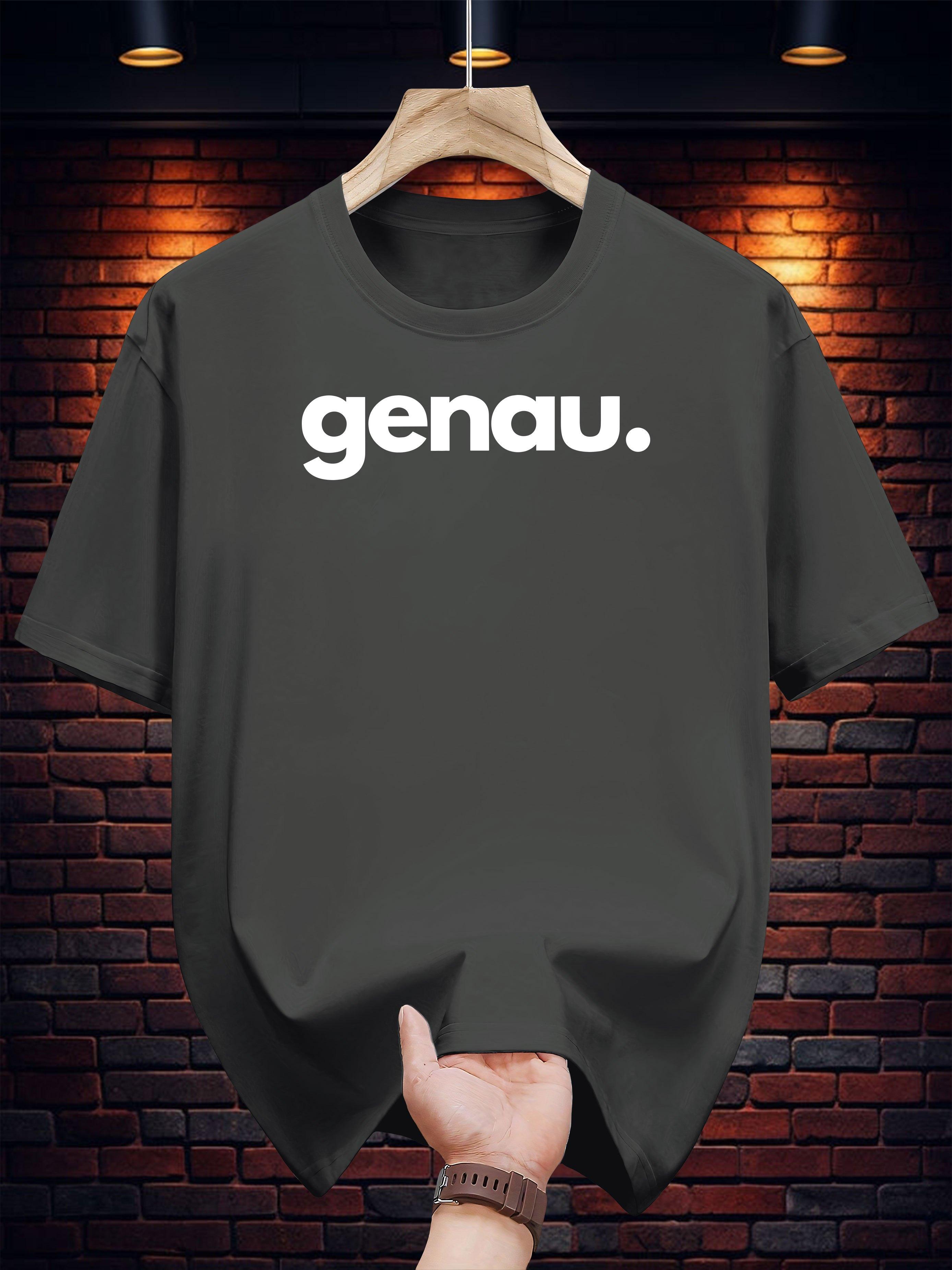 Graphic T-shirt - Casual Summer Tee with GENU Print L