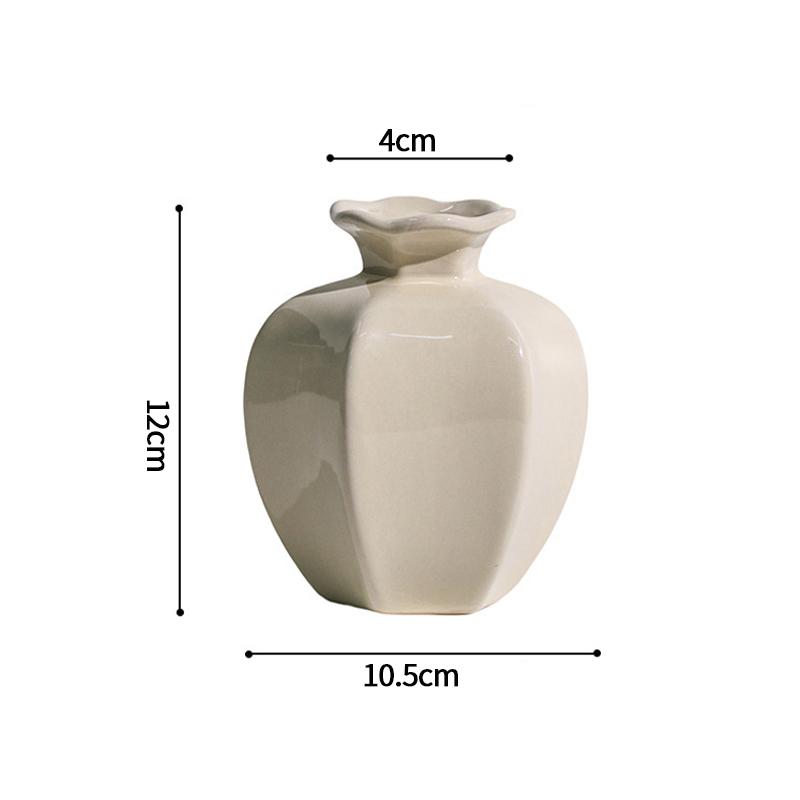 Ceramics Vase Flower Vase Decorations Household Table Accessories Nordic Vases For Flowers Bottle Room Decoration Workspace Accessories