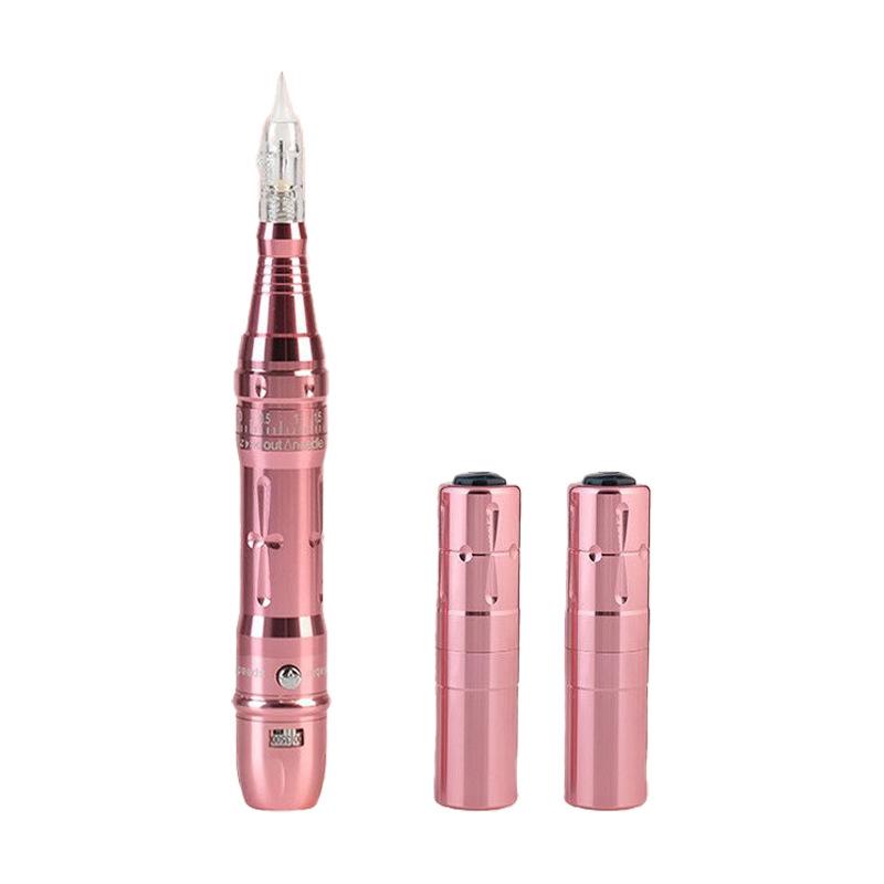 All-in-One Dual Battery Permanent Makeup Machine for Eyeliner, Lip, and Eyebrow Tattoos