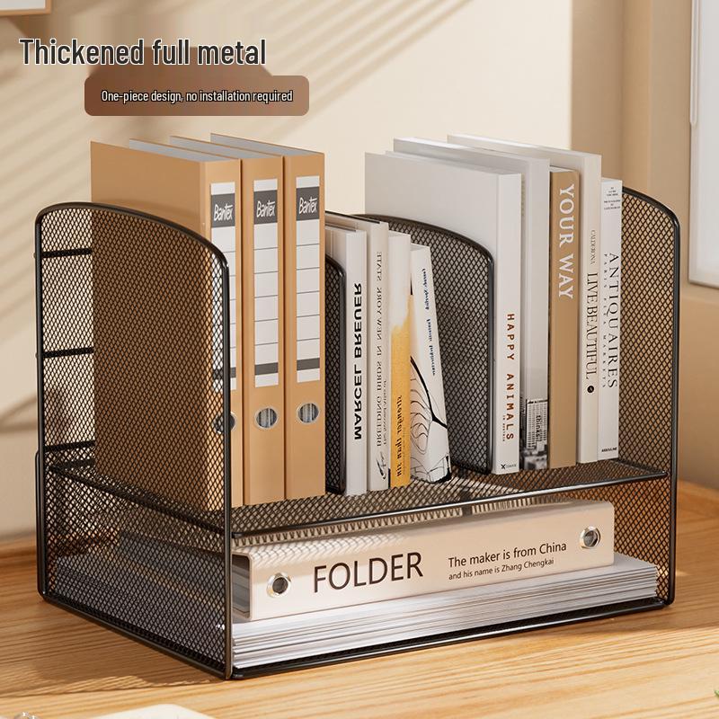 Multi-Layer Desktop Book Stand & Document Organizer
