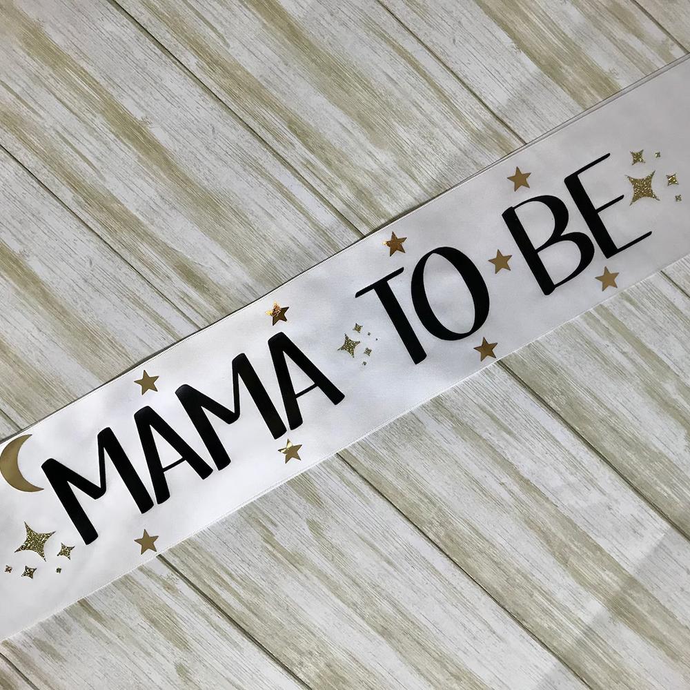 

Лента для будущей мамы для вечеринки Baby Shower Тема звезды и луны Космическая тема Вечеринка для определения пола Подарок для будущей мамы День рождения Новорожденный 1pcs 150x9cm