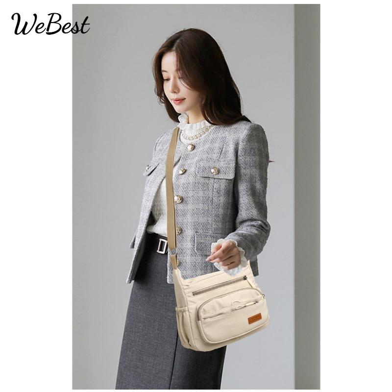 

Casual Versatile Large Capacity Crossbody Bag бордовий