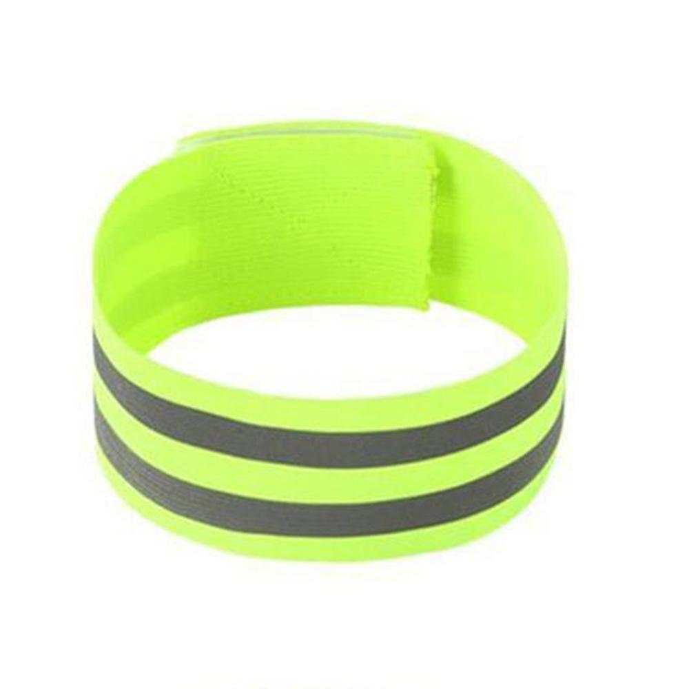 2Pcs Reflective Armband for Wrist Arm Ankle Elastic Wristband Safety Wrist Band Outdoor Sports Night Running Jogging Security