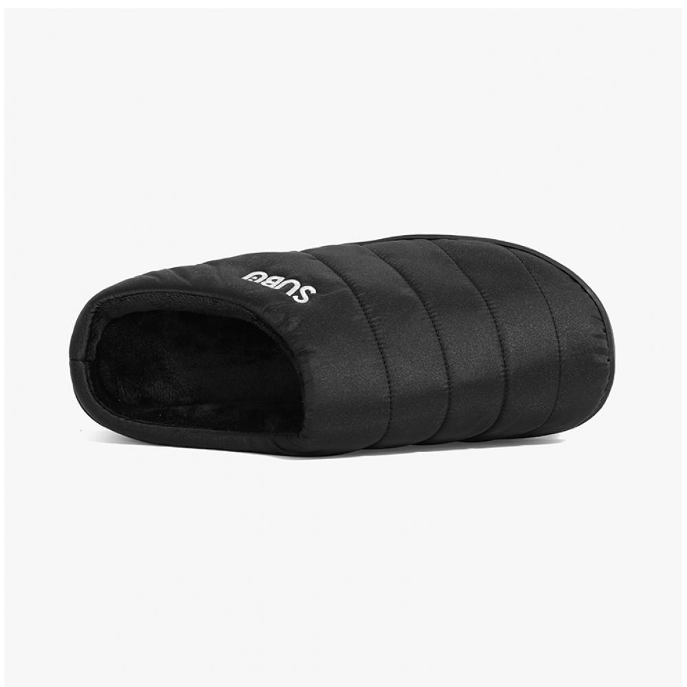 Subu Fleece Padded Slipper Black Permanent F Line  Sb 13 