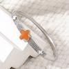 European and American Enamel Four-leaf Flower Bracelet for Women, Light Luxury, Versatile Hand Jewelry