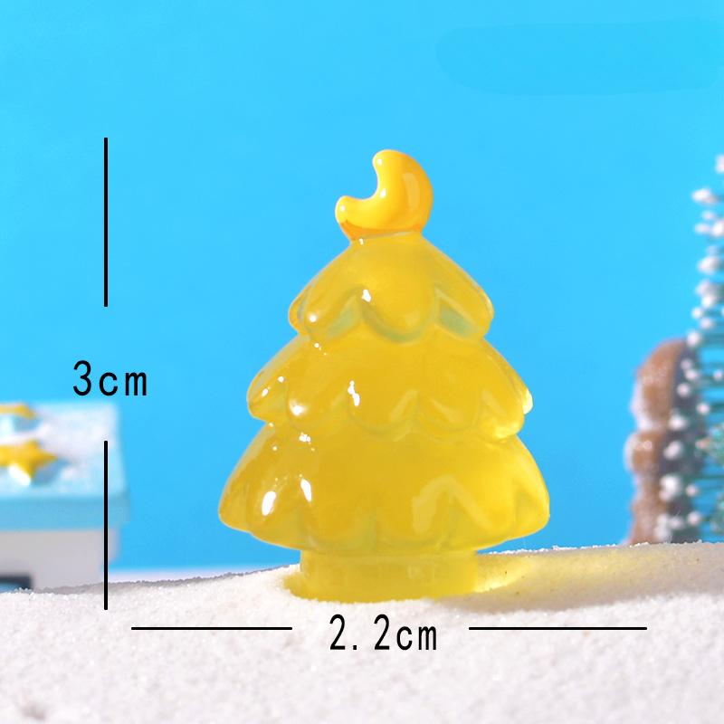 Ornamente drăguțe luminoase pe timp de noapte, colorate cu scenă de zăpadă și accesorii transparente pentru pomul de Crăciun pentru Crăciun