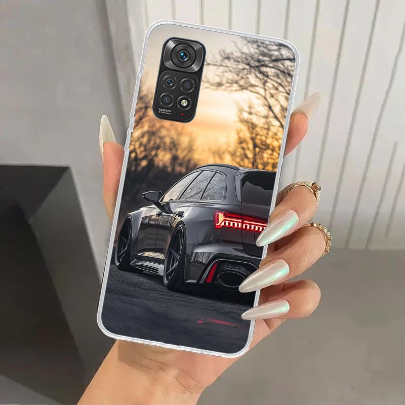 R-S 6 7 8 Sport Car Phone Case for Xiaomi Redmi Note 15 14 14S 13 12S 12 Pro 11S 11 Plus 11T 11E 10S Soft Funda Print Shell Redm