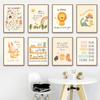 Islam Muslim Prophets Arabic Alphabet Allah Quran Children Nursery Wall Art Canvas Painting Cartoon Lion Poster Kids Room Decor