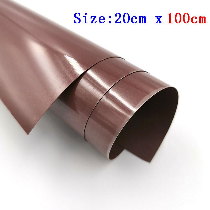 

20cm*100cm PU Heat Transfer Vinyl Iron-on HTV T-Shirt Textiles cut Film Heat Press Vinyl 7.8in x 39in коричневий
