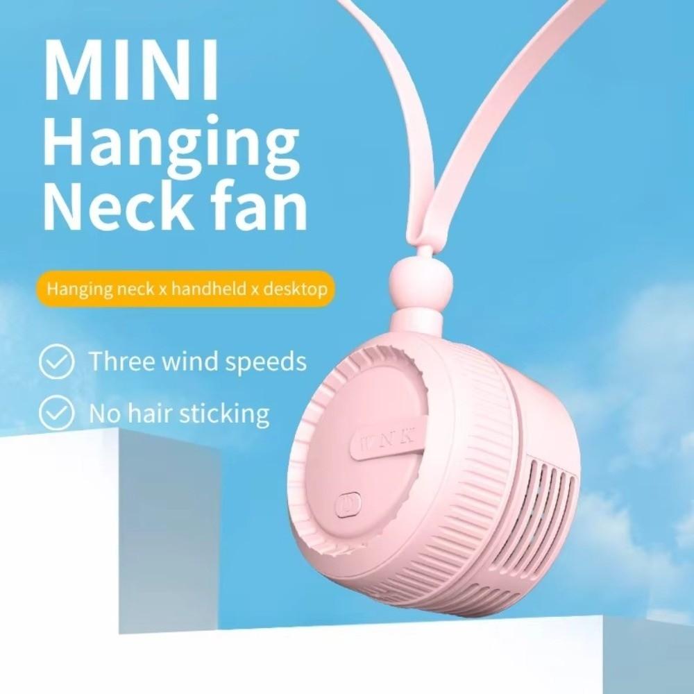 Portable Bladeless Neck Fan 3-Speed Adjustable Hanging Fan Mini Cooling Fan  Sports