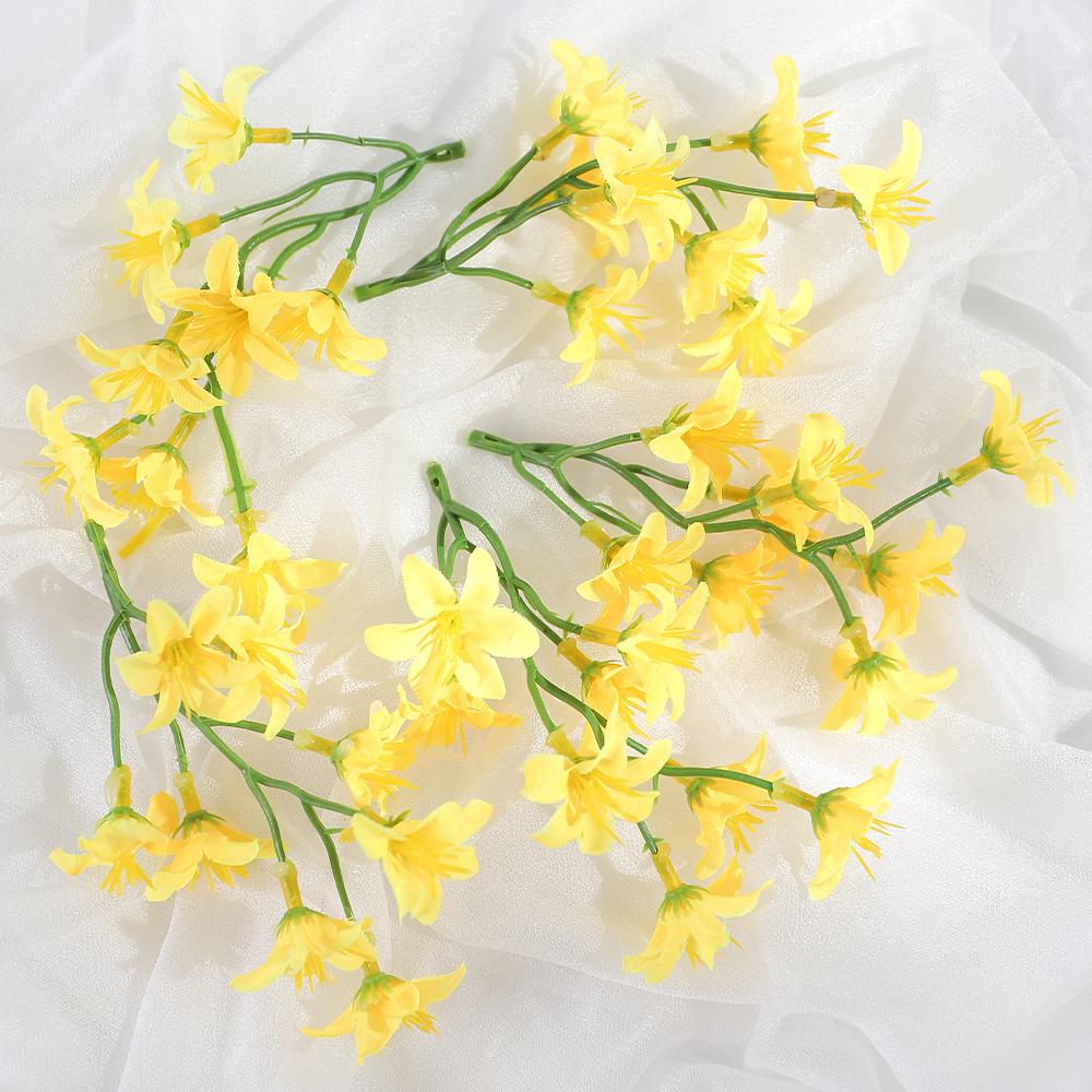 Pastoral Daisy and Sunflower Artificial Silk Flower Bouquet for DIY Wreath Decoration