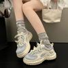 Fashion Spring Autumn Running Shoes Women 2025 New Fashion Original Women's Sneakers Mesh Thick Soled Casual Soft Women Sneakers Shoes