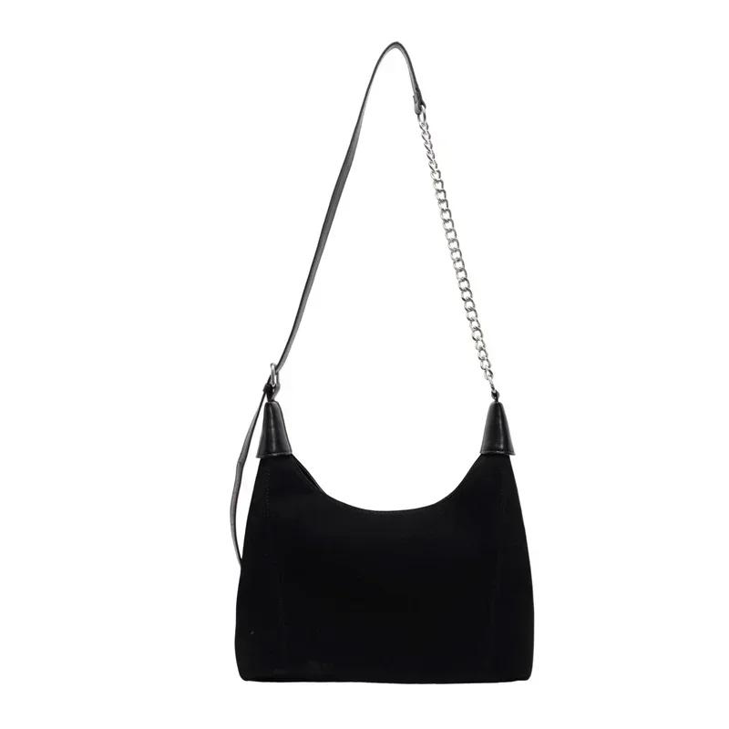 Retro Frosted Women's Large Bag  Autumn and Winter New Large Capacity Shoulder Bag High-end Texture Commuting Crossbody Bag