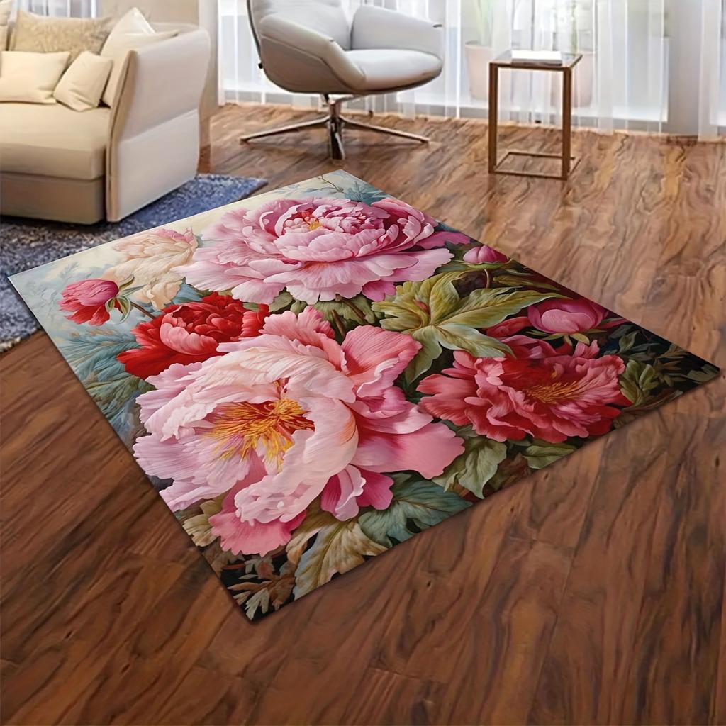 Coperta Decorativa Floreale Vivace - Morbida, Resistente alle Macchie e Confortevole per Tutte le Stagioni in Poliestere Lavorato a Maglia con Design Unico