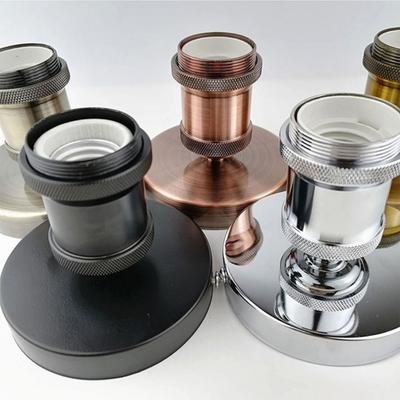 Aluminum Shell Lamp Bases Electroplating E27 Lamp Holder Lamp Bulb Socket Lamp Holder Light Socket