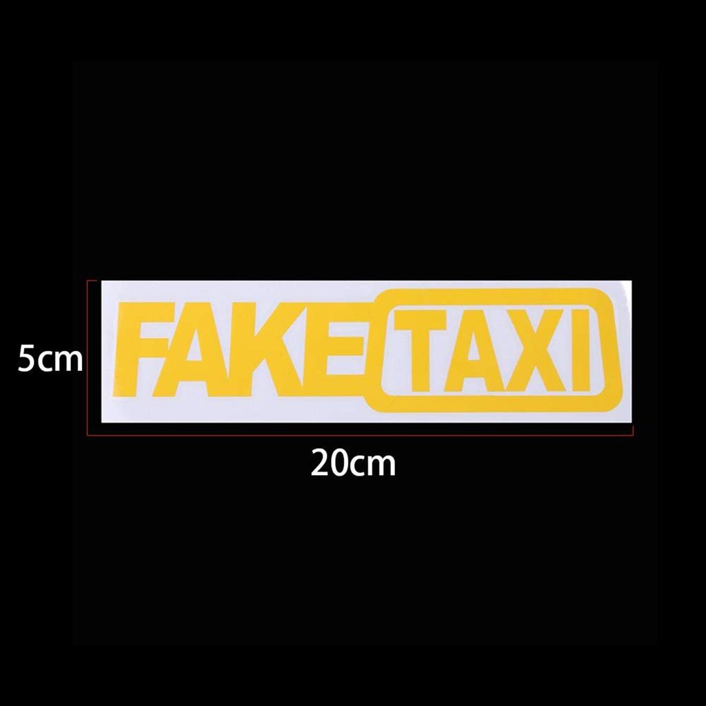 1 Instellen (Set van 2 stuks) NEP TAXI Reflecterende Autosticker Decal Embleem Zelfklevende Vinyl Stickers voor Autostyling