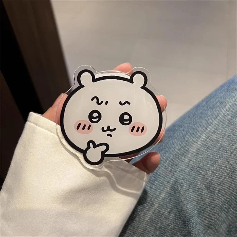 Korean Cute Fun Cartoon Chiikawa For Magsafe Magnetic Phone Griptok Stand For IPhone 17 Pro Max For Samsung Galaxy Foldable Holder Socket Bracket