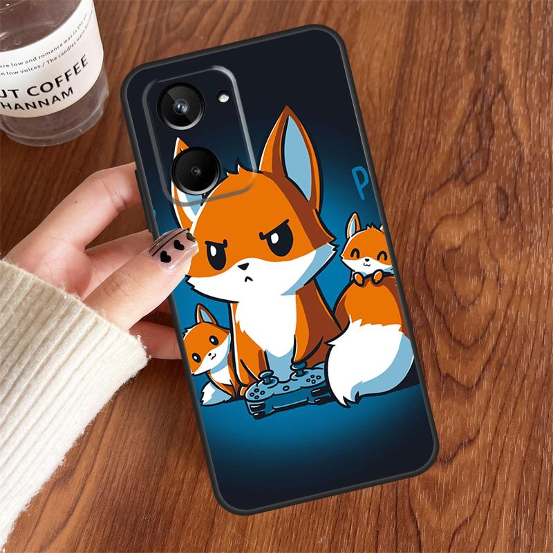 Anime Funny Fox For Realme 15 Pro GT7 GT6 10 11 12 13 14 Pro Plus C75 C71 C65 C63 C61 C53 C67 C35 C55 Case
