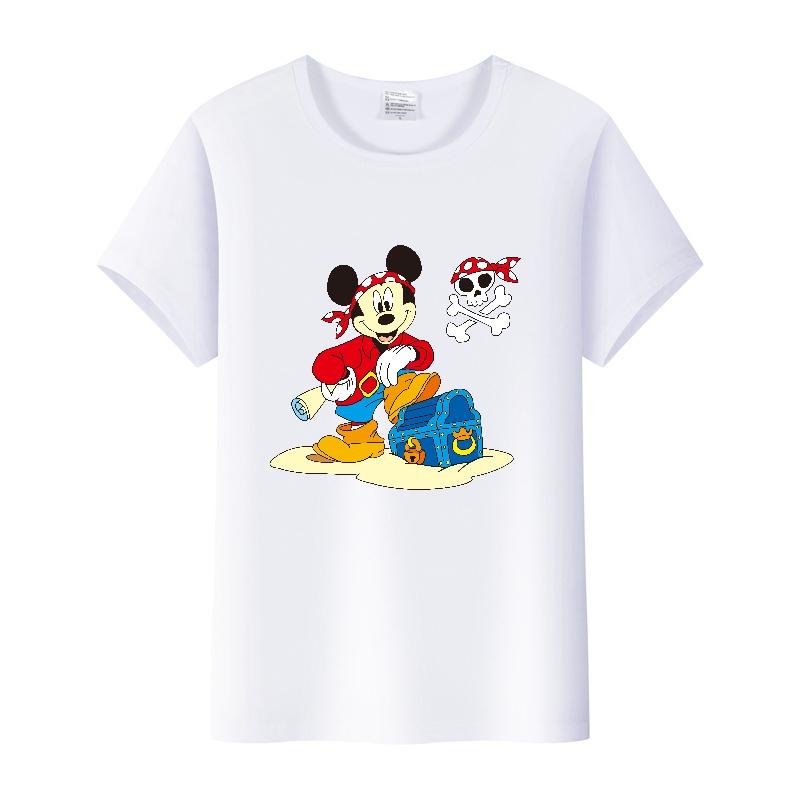 Summer Short Sleeve T-shirt Unisex Cartoon Tshirt Tops Oversized Tee Mickey Mouse Graphic Clothes