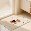 Cute Style Anti Slip Cartoon Floor Mat Absorbent Soft Absorbent Rug Imitation Weaving Animal Pattern Kitchen Mats Kitchen