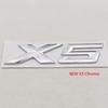 NEW 3D ABS Car Styling Logo X3 X5 Rear Trunk Badge Sticker Emblem Decals For BMW X3 X5 Auto Tail Accessories MA6