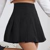 Preppy Style High Waist Solid Pleated Mini Skirt Women Summer Spring Korean Fashion Cute White A-line Skirt Y2k Skort Clothes