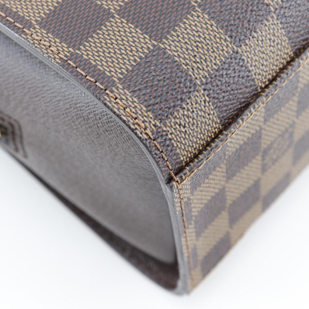 LOUIS VUITTON Triana Handbag N51155 Brown Damier canvas Women Used