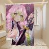 Anime M-Mitsuri-Kanroji  Waterproof Fabric Shower Curtain Bathroom Decoration Curtain Home Hawaiian Style Shower Curtain