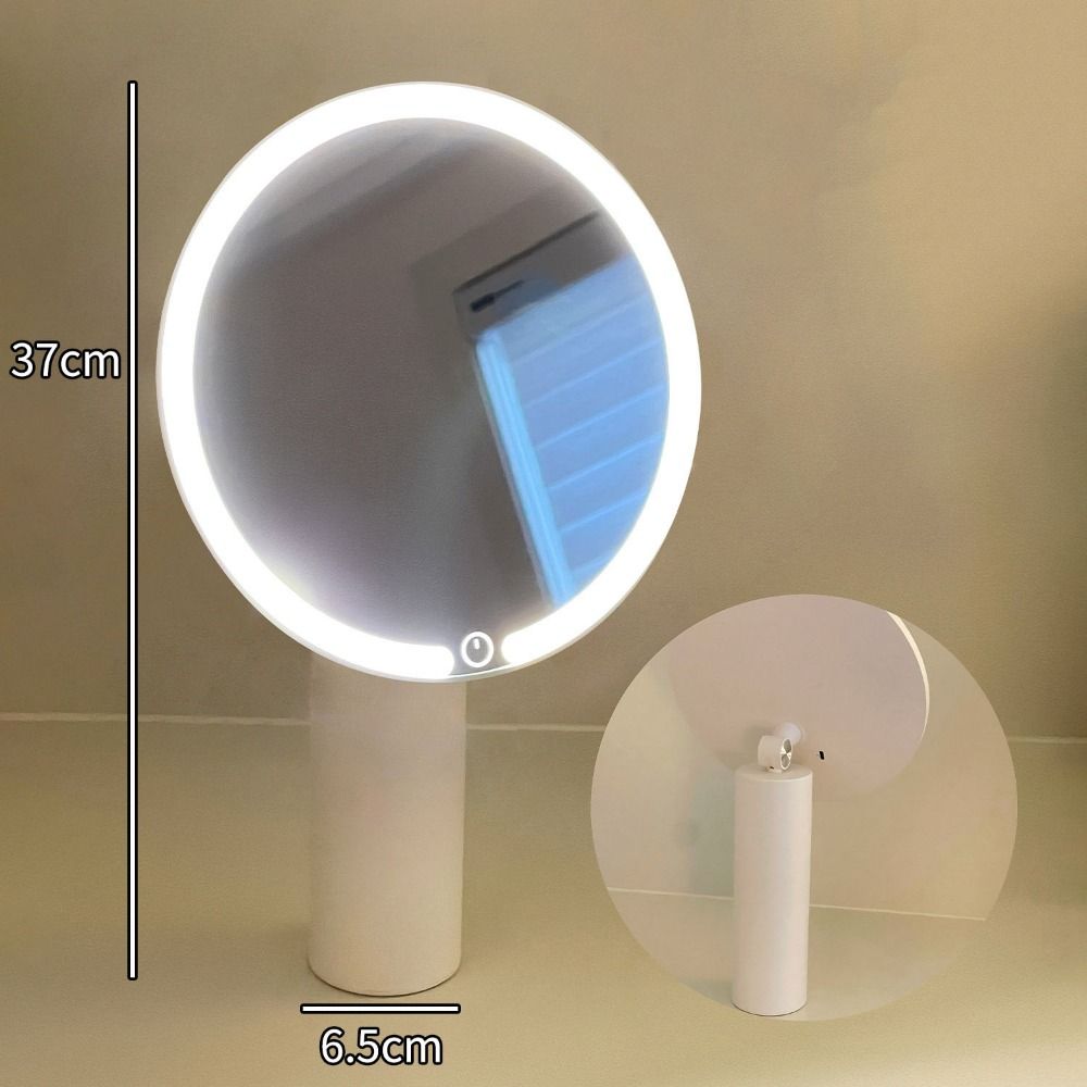 Touch Control LED Makeup Mirror USB Charging Lighted Desktop Mirrors  Women
