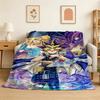 Cartton Y-Yu Gi O-Oh Japan Anime Game 3D Flannel Blanket Soft Throw Blanket Art For Home Decor Bedroom Bed Sofa Picnic Fans Gift