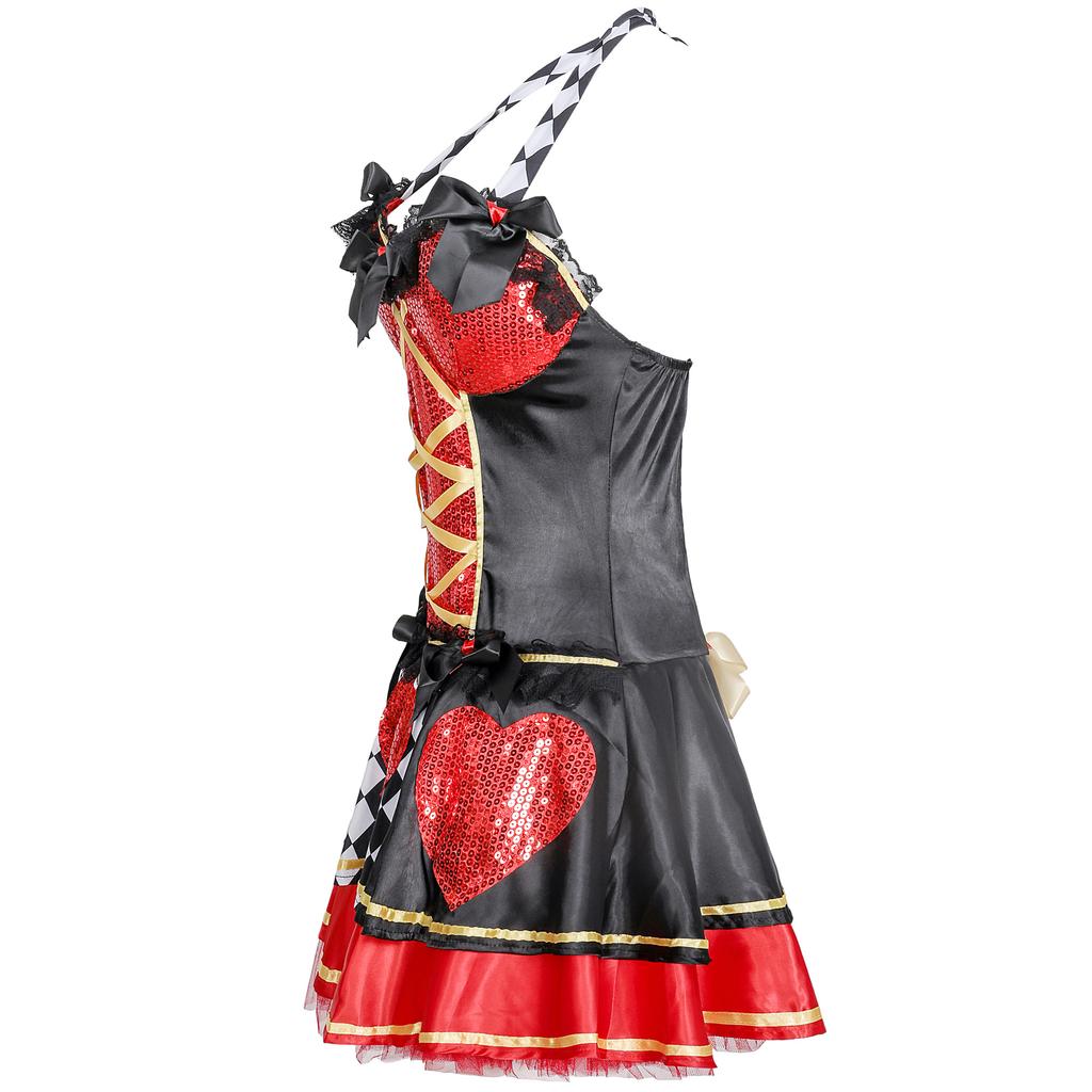 Vampire Cos Peach Heart Queen Prom Queen Court Costume, Cosplay Costume, Halloween Costume